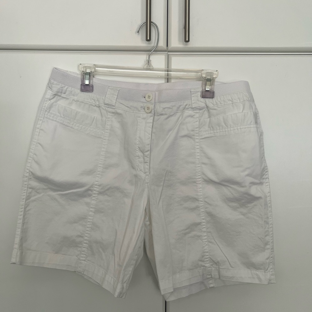Coral Bay Women's Classic White Shorts Sz 16